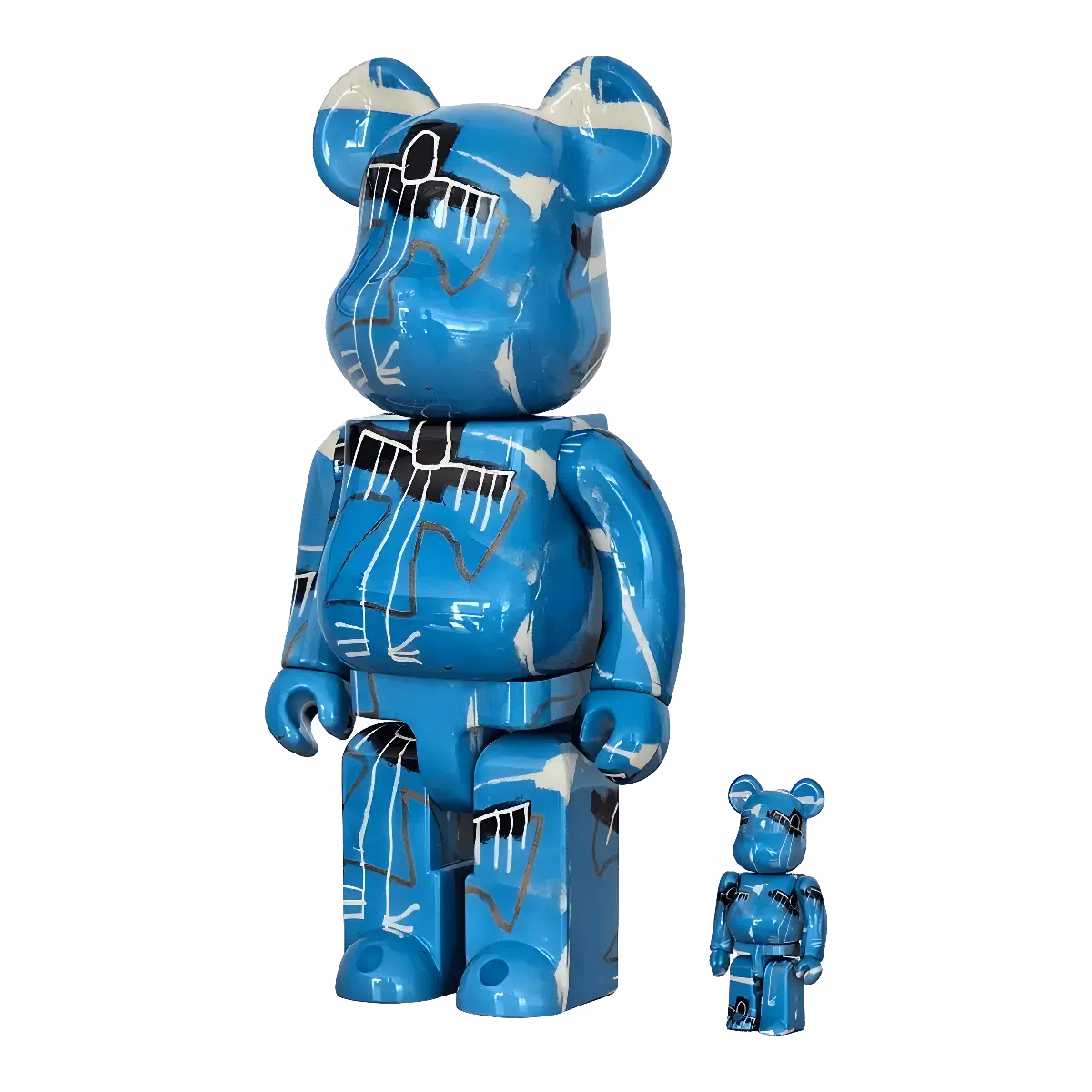 Bearbrick Jean-Michel Basquiat #9 100%+400% schräg