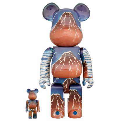 Bearbrick Katsushika Hokusai 'A Mild Breeze on a Fine Day' 100%+400% Herstellerbild 1
