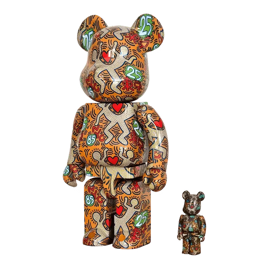 Bearbrick Keith Haring 'Special' 100%+400% schräg