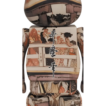 Bearbrick Kitagawa Utamaro 'On Top and Beneath Ryougoku Bridge' 100%+400% Herstellerbild 4