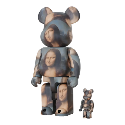 Bearbrick Leonardo da Vinci 'Mona Lisa' 100%+400% schräg