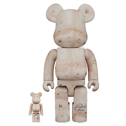 Bearbrick Leonardo da Vinci 'Vitruvian Man' 100%+400% Herstellerbild 1
