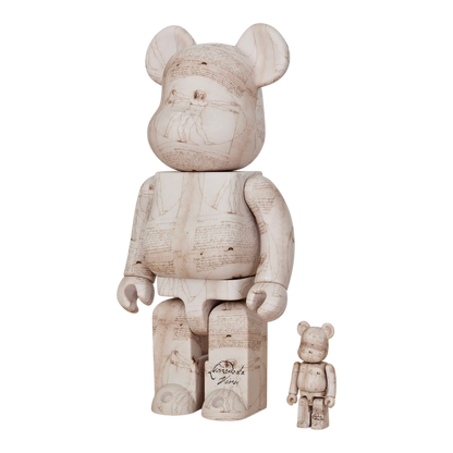 Bearbrick Leonardo da Vinci 'Vitruvian Man' 100%+400% schräg