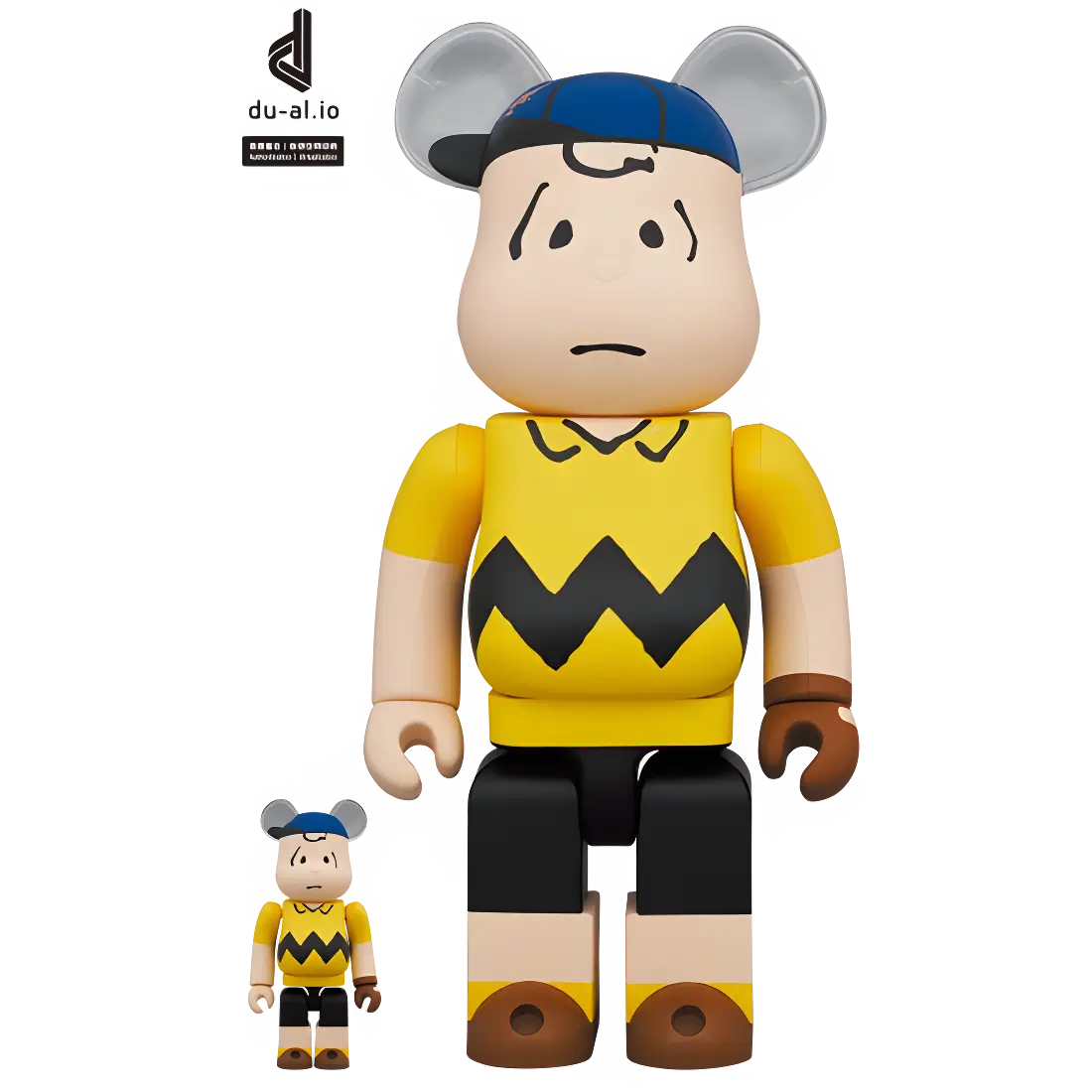 Bearbrick MLB × Peanuts Charlie Brown [New York Mets] 100%+400% Herstellerbild 1