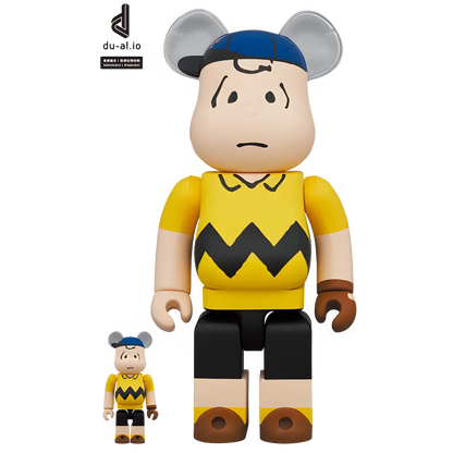 Bearbrick MLB × Peanuts Charlie Brown [New York Mets] 100%+400% Herstellerbild 1