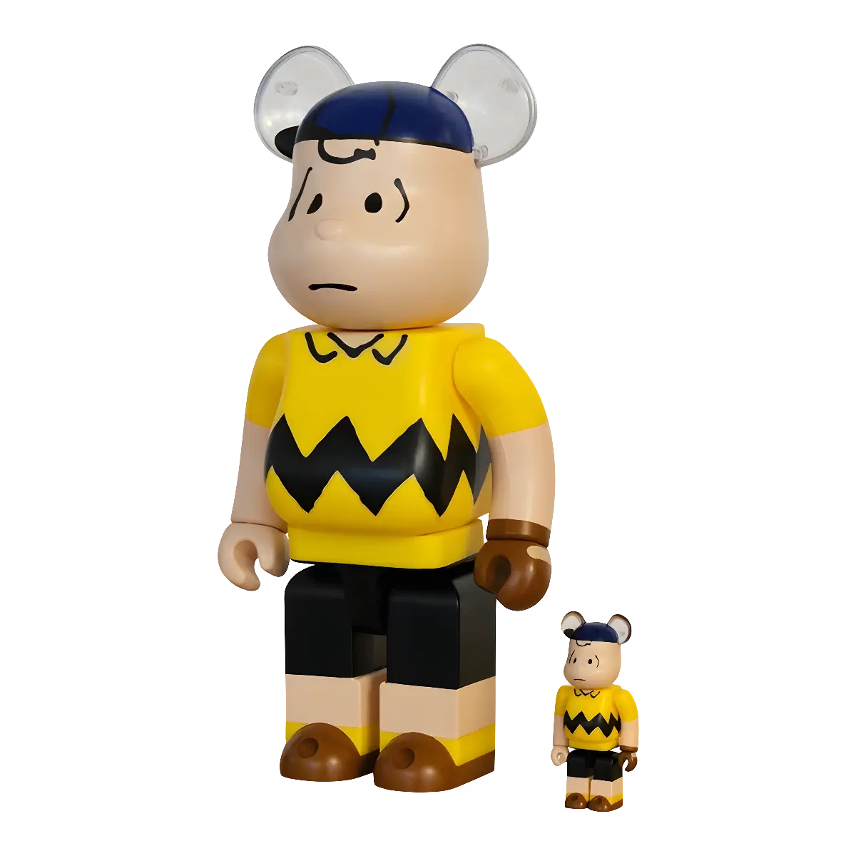Bearbrick MLB × Peanuts Charlie Brown [New York Mets] 100%+400% schräg