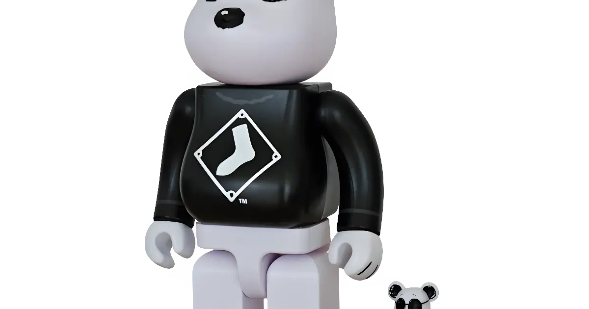 BE@RBRICK MLB Snoopy White Sox 100% + 400% | MyBearBrick.de