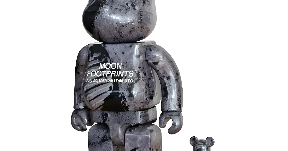 BE@RBRICK Moon Footprints [Apollo 11] 100%+400%