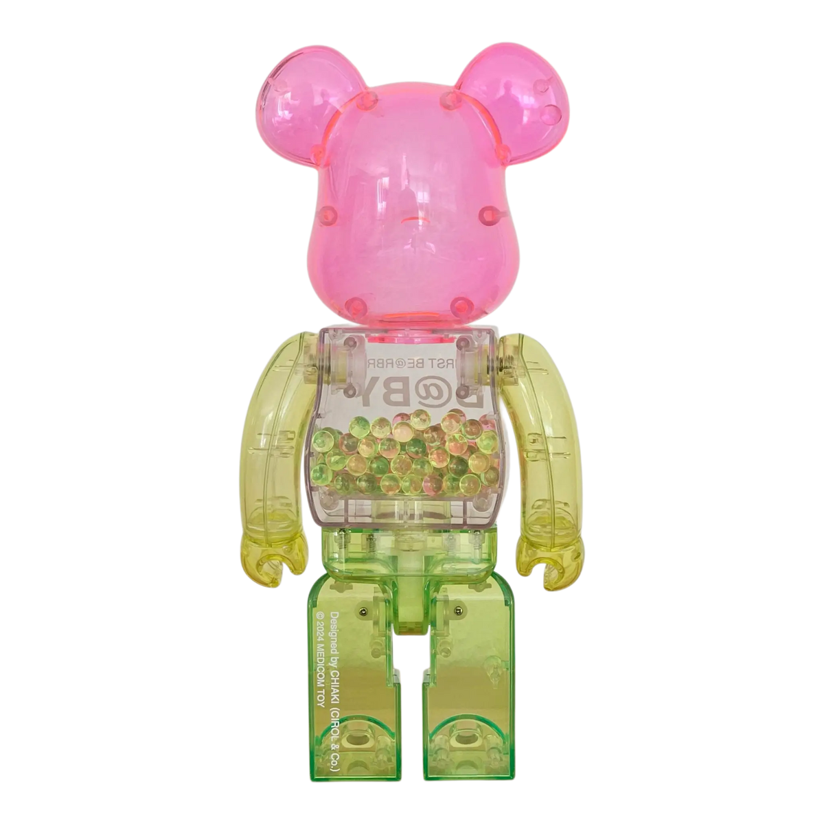 Bearbrick My First Bearbrick Baby 1st Color Clear Version 100%+400% Rückseite