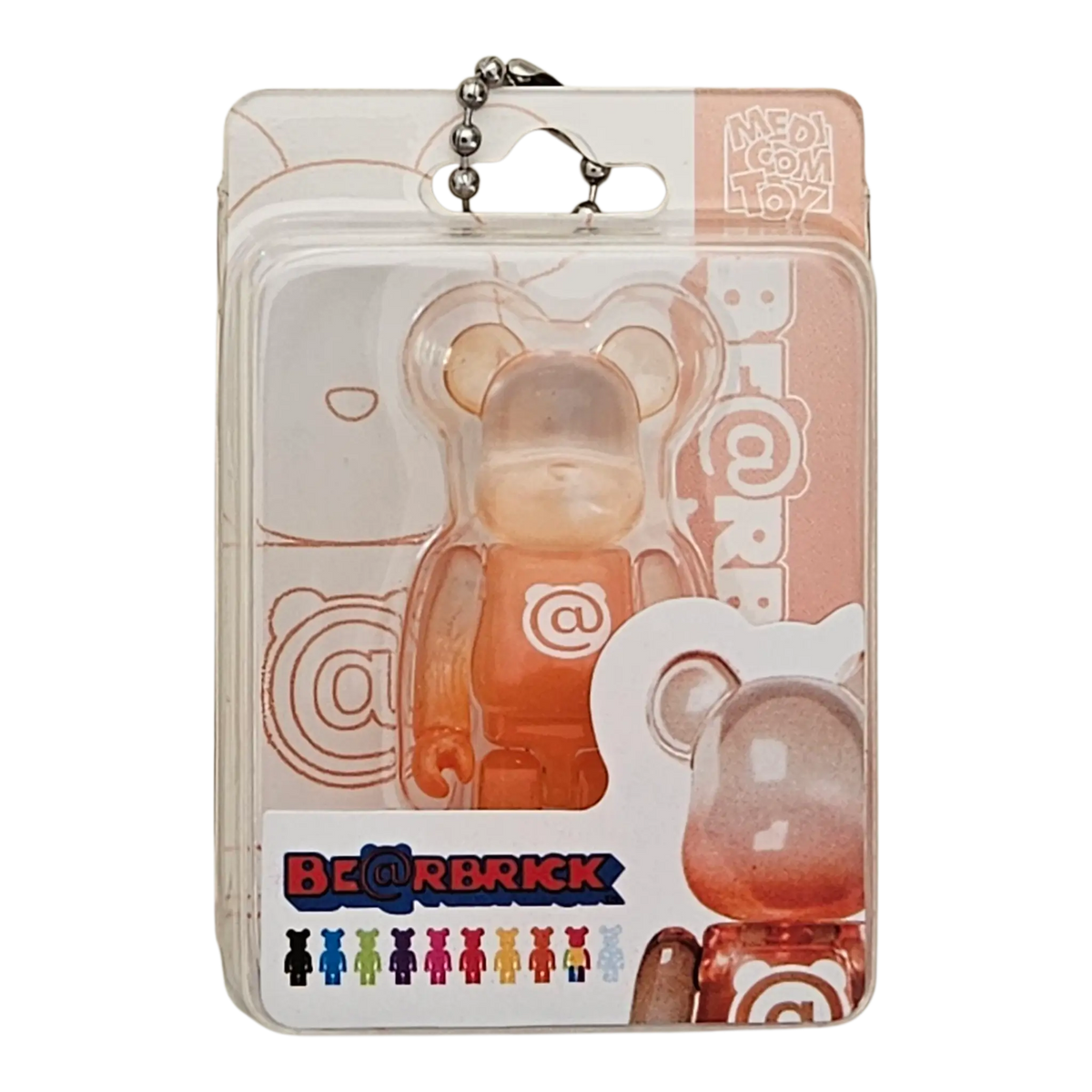 Bearbrick Package Ch@rm Collection Vol. 2 3 Clear Orange 50% in Verpackung