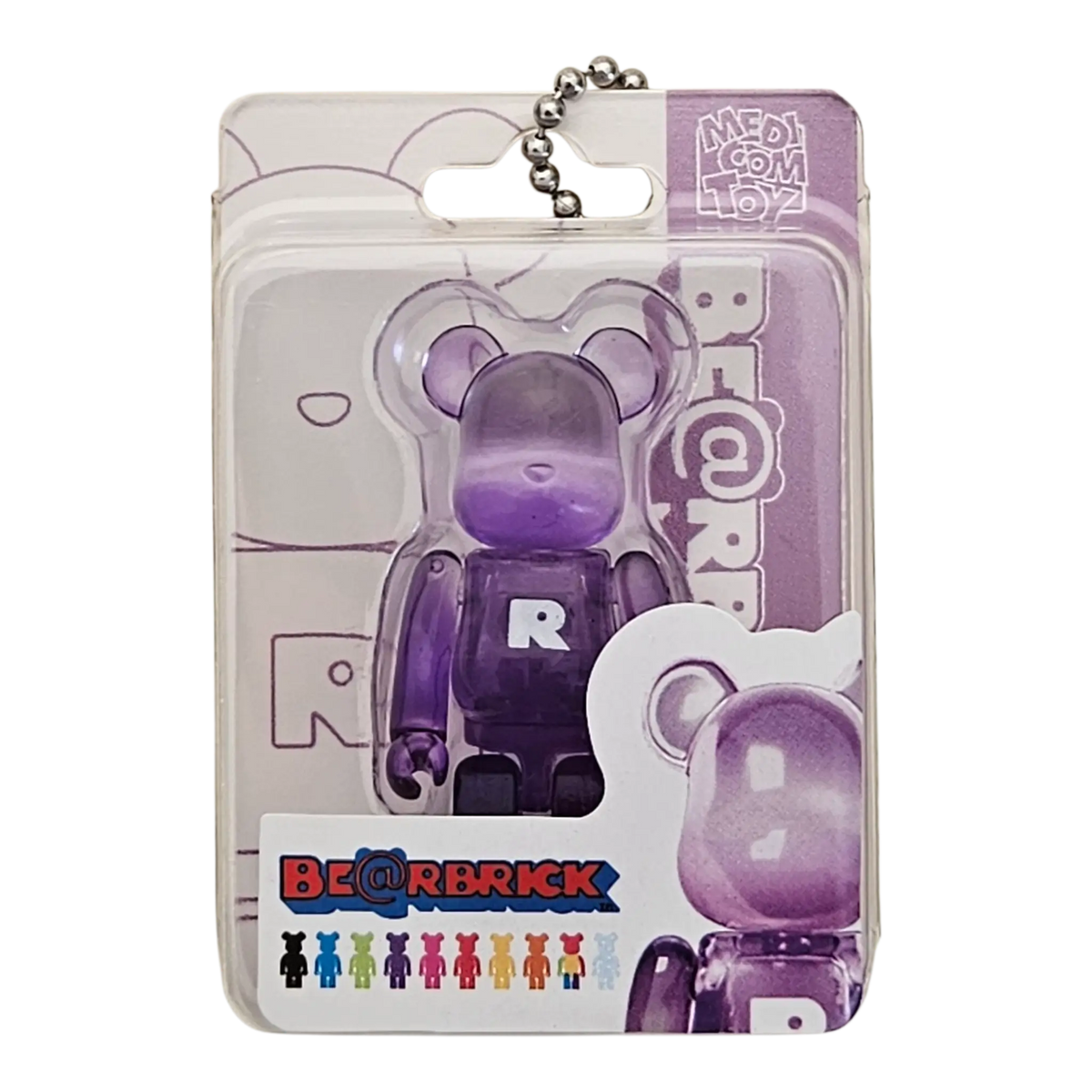 Bearbrick Package Ch@rm Collection Vol. 2 6 Clear Purple 50% in Verpackung