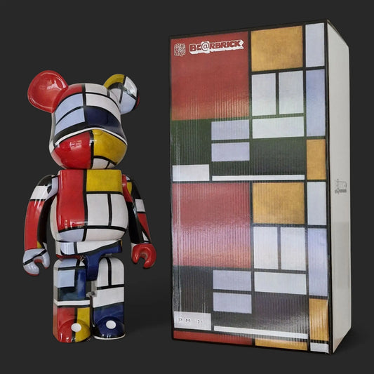 Bearbrick Piet Mondrian 1000% mit Verpackung