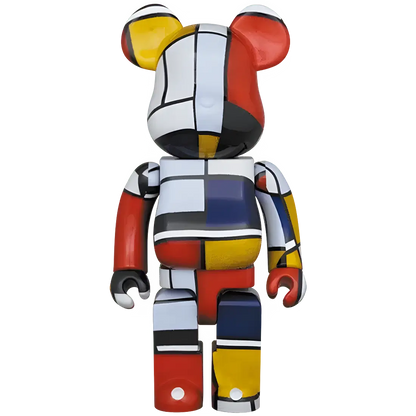 Bearbrick Piet Mondrian 100%+400% Herstellerbild 3