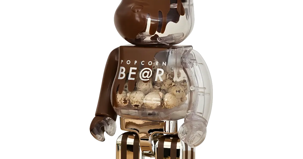 BE@RBRICK Popcorn Bear Chocolate Ver. 400% | MyBearBrick.de