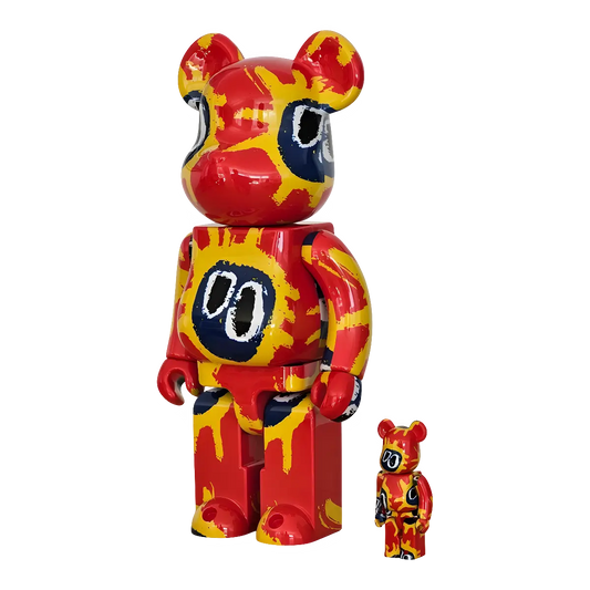Bearbrick Primal Scream 'screamadelica' 100%+400% schräg