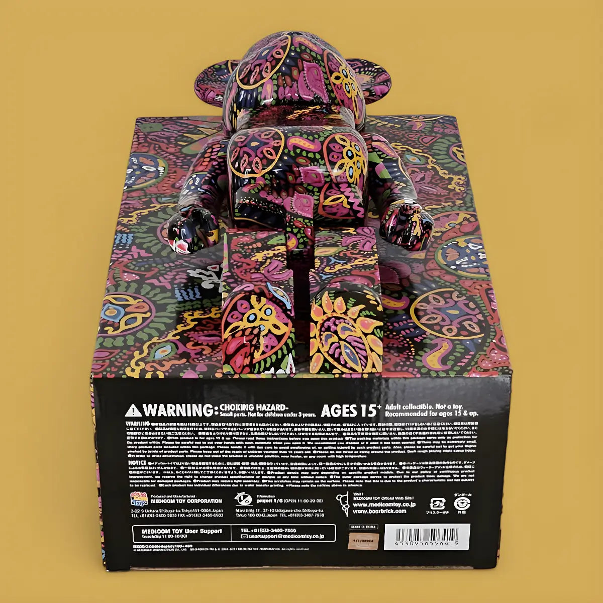 Bearbrick Psychedelic Paisley 100%+400% Echtheitsmerkmale