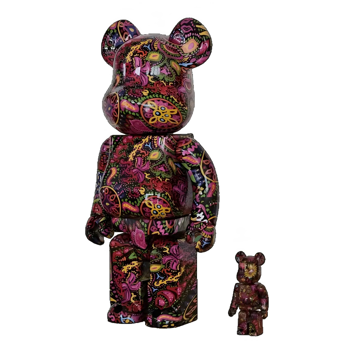 Bearbrick Psychedelic Paisley 100%+400% schräg