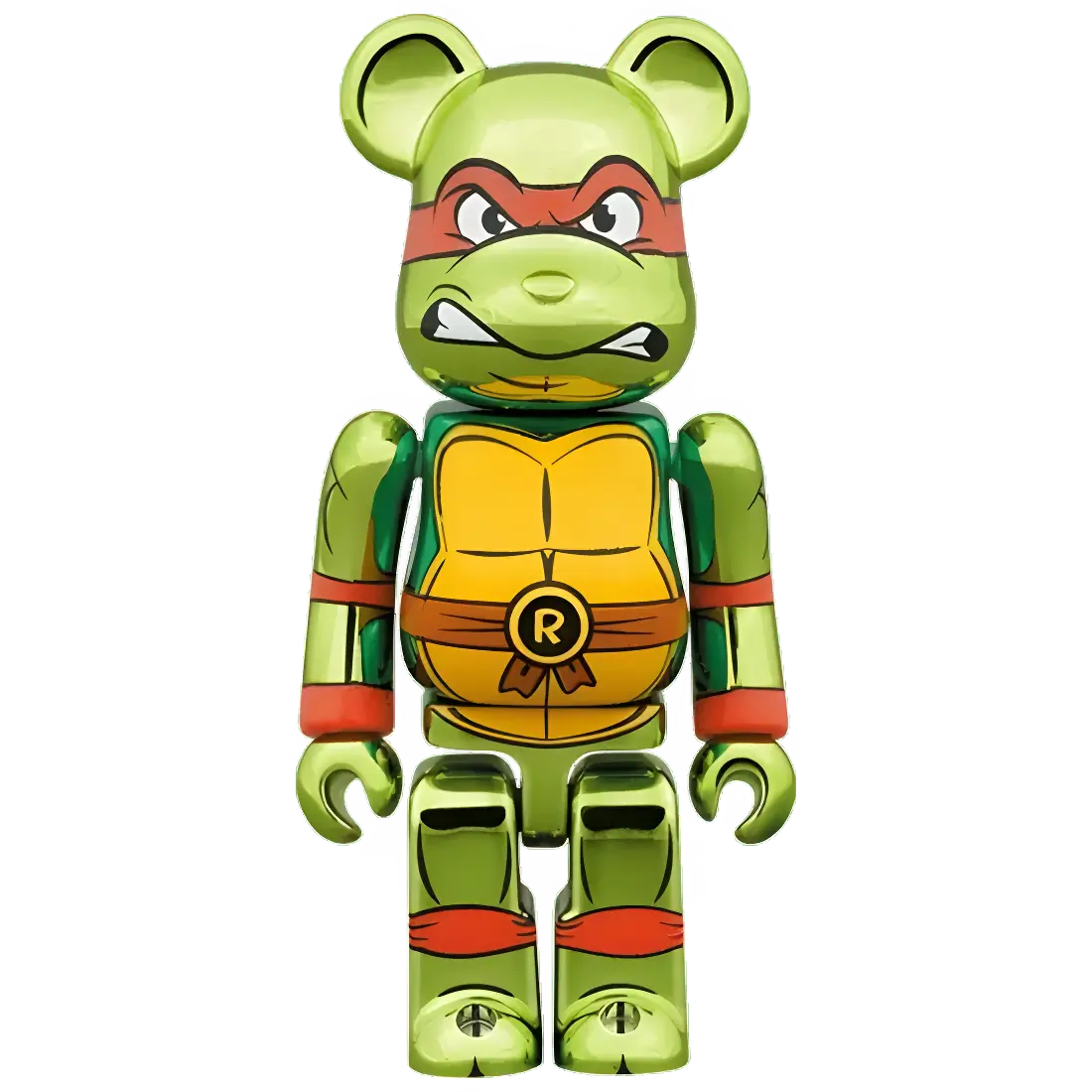 Bearbrick Raphael Chrome Version [Teenage Mutant Ninja Turtles] 100%+400% Herstellerbild 2