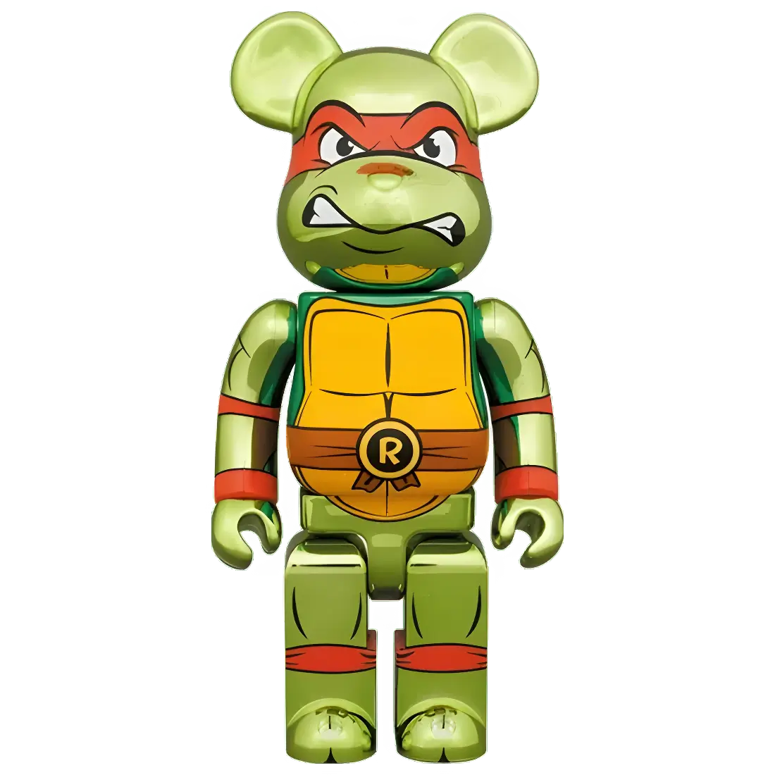 Bearbrick Raphael Chrome Version [Teenage Mutant Ninja Turtles] 100%+400% Herstellerbild 3
