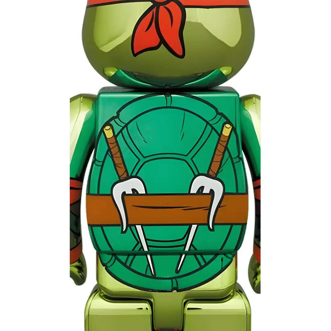 Bearbrick Raphael Chrome Version [Teenage Mutant Ninja Turtles] 100%+400% Herstellerbild 4