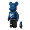 Bearbrick René Magritte 'L'Oiseau de Ciel 1966  La Belle Societé 1965' 100%+400% schräg