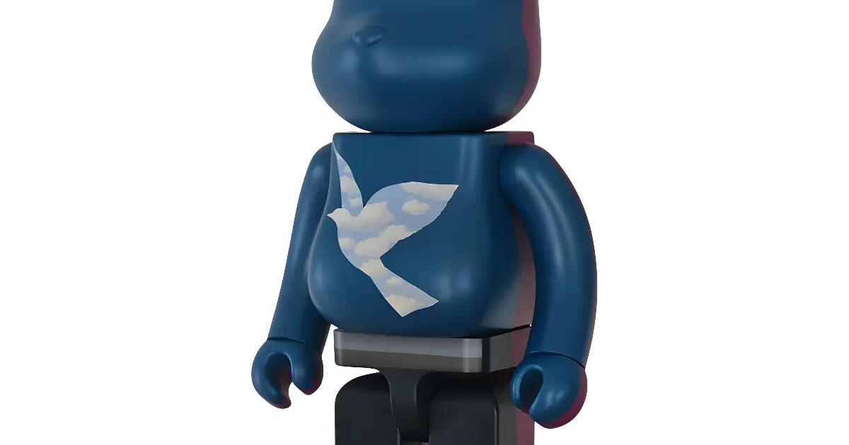 BE@RBRICK Magritte L'Oiseau de Ciel/La Belle Societé 1000%