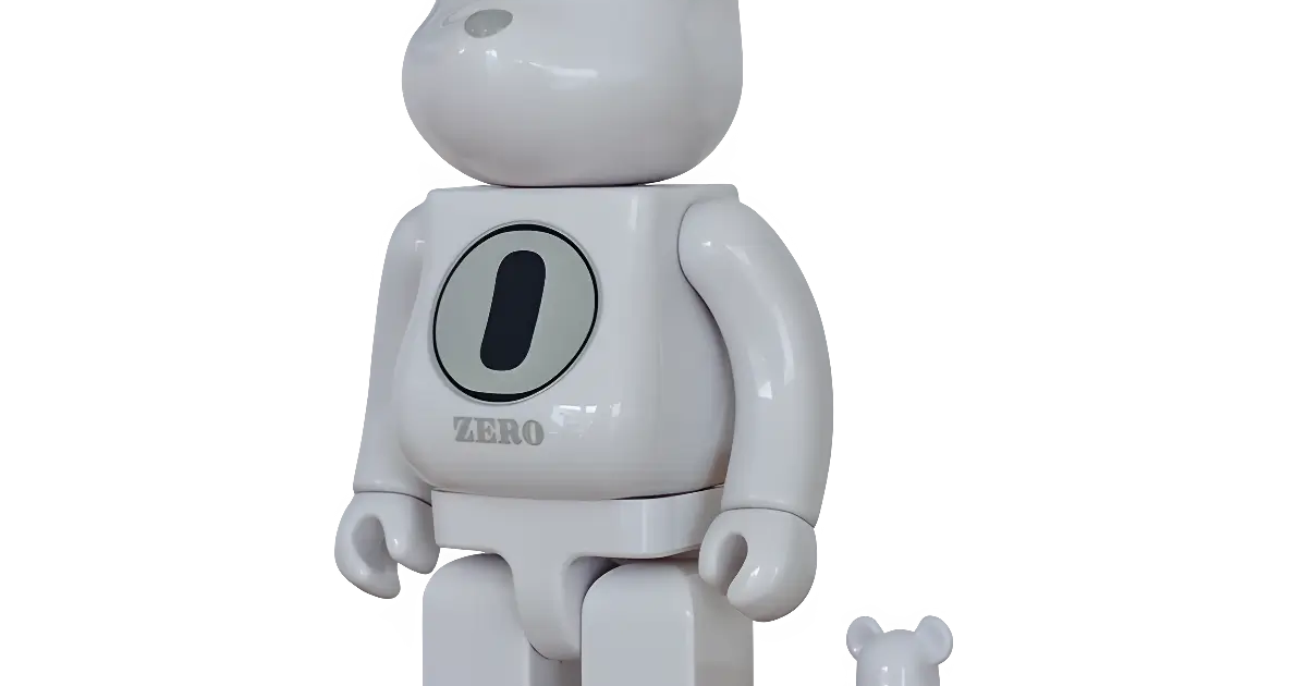 BE@RBRICK Robert Indiana fragment design White 100% + 400%