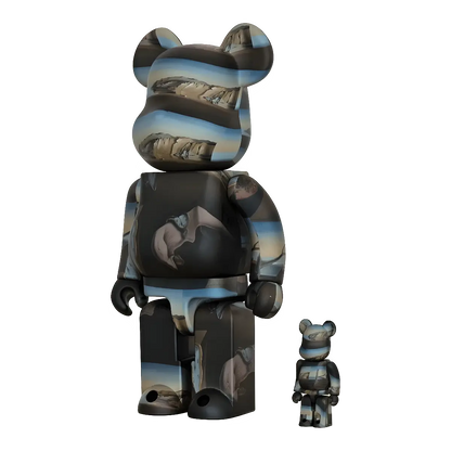 Bearbrick Salvador Dali 'The Persistence of Memory' 100%+400% schräg