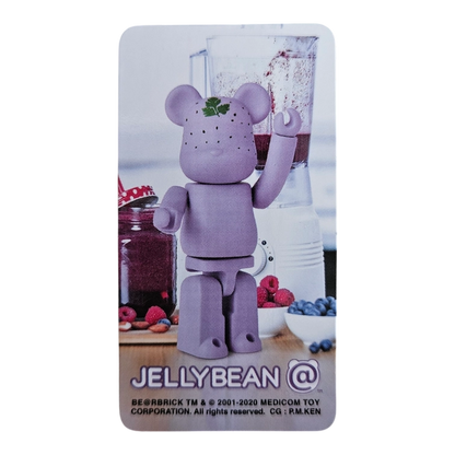 Bearbrick Series 41 Jellybean 'Mixed Berry Smoothie' 100% Begleitkarte