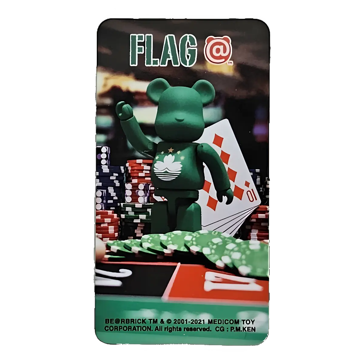 Bearbrick Series 43 Flag 'Macau' 100% Begleitkarte