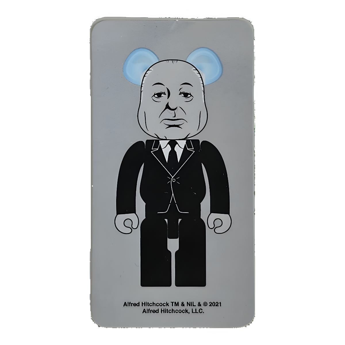 Bearbrick Series 43 Horror 'Alfred Hitchcock' 100% Begleitkarte