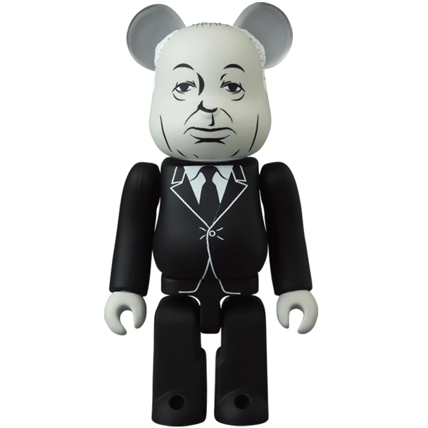 Bearbrick Series 43 Horror 'Alfred Hitchcock' 100% Herstellerbild