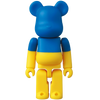 Bearbrick Series 46 Flag 'Ukraine' 100% Herstellerbild