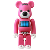 Bearbrick Series 47 Animal 'Psycho Teddy Bear' 100% Herstellerbild