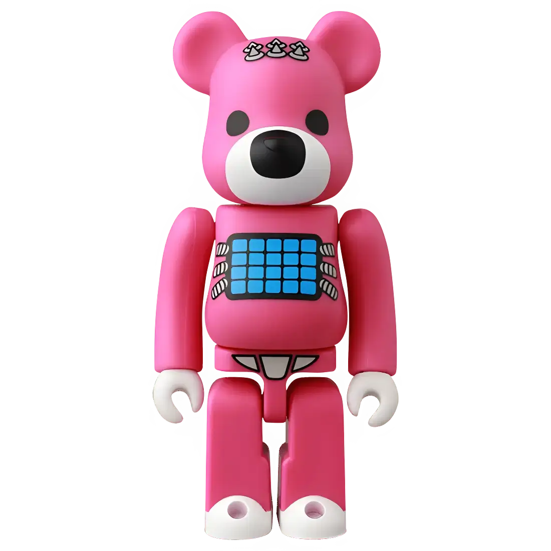 Bearbrick Series 47 Animal 'Psycho Teddy Bear' 100% Herstellerbild