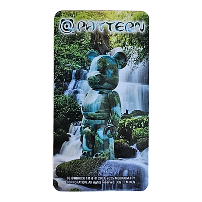 Bearbrick Series 50 Pattern "Waterfalls" 100% Begleitkarte