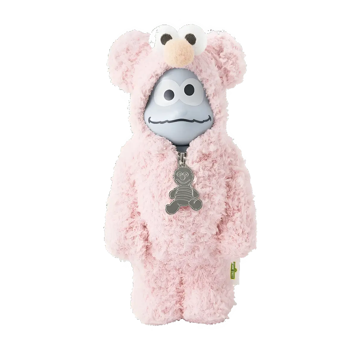 Bearbrick Sesame Street × Gelato Pique Cookie Monster in Elmo Costume 400% Herstellerbild 1