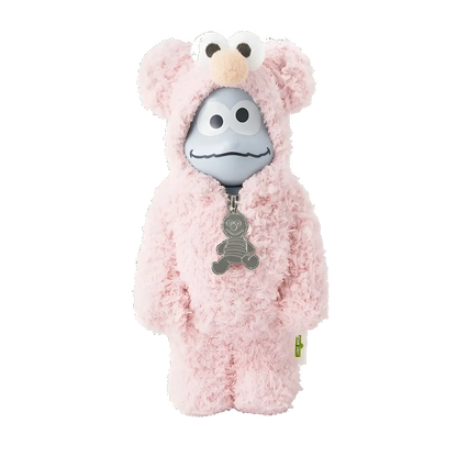 Bearbrick Sesame Street × Gelato Pique Cookie Monster in Elmo Costume 400% Herstellerbild 1