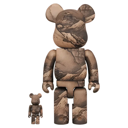 Bearbrick Sesshu National Treasure 'Autumn Winter Landscape Map (Winter Scenery)' 100%+400% Herstellerbild 1