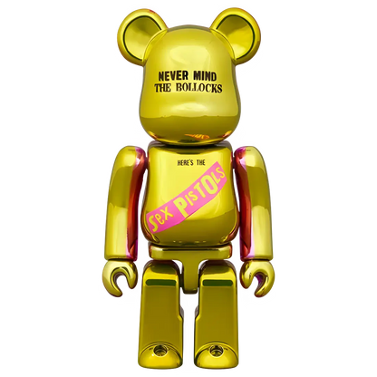 Bearbrick Sex Pistols Never Mind the Bollocks Chrome Version Herstellerbild