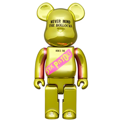 Bearbrick Sex Pistols Never Mind the Bollocks Chrome Version Herstellerbild 3