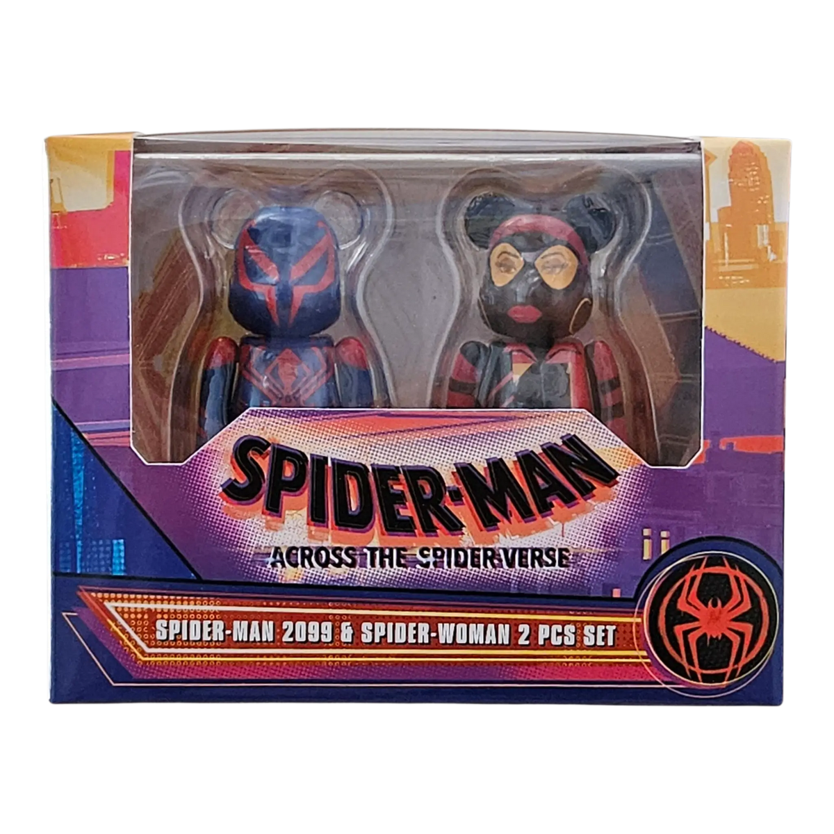 Bearbrick Spider-Man 2099 & Spider-Woman 2er-Set 100% in der Verpackung