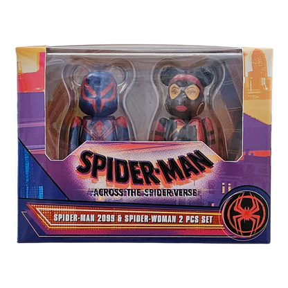 Bearbrick Spider-Man 2099 & Spider-Woman 2er-Set 100% in der Verpackung