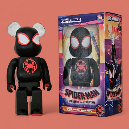 Bearbrick Spider-Man (Miles Morales) [Spider-Man - Across the Spider-Verse] 100%+400% mit Verpackung