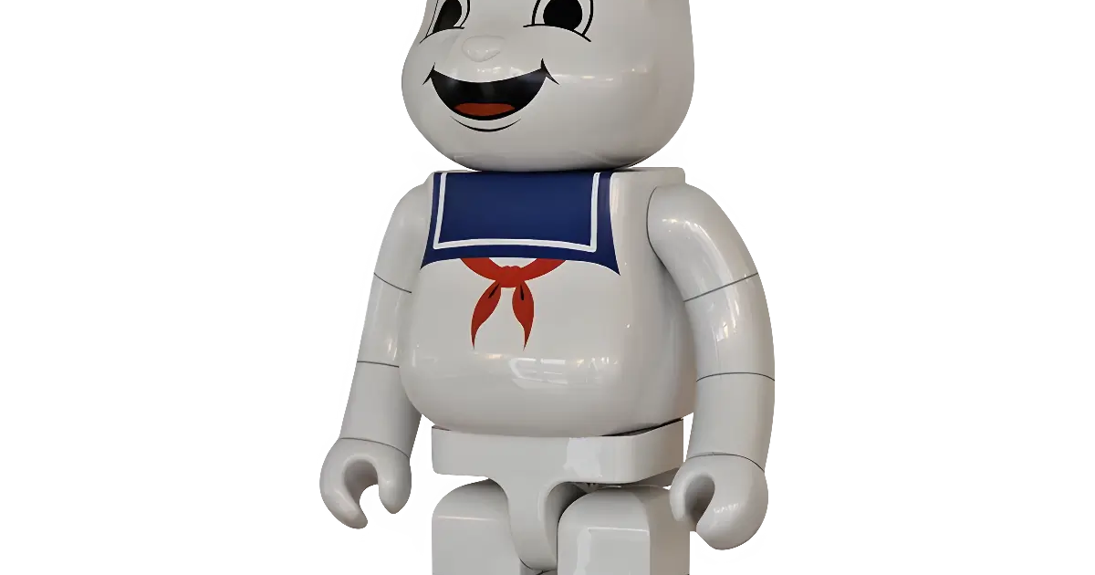 BE@RBRICK Stay Puft Marshmallow Man White Chrome 1000%