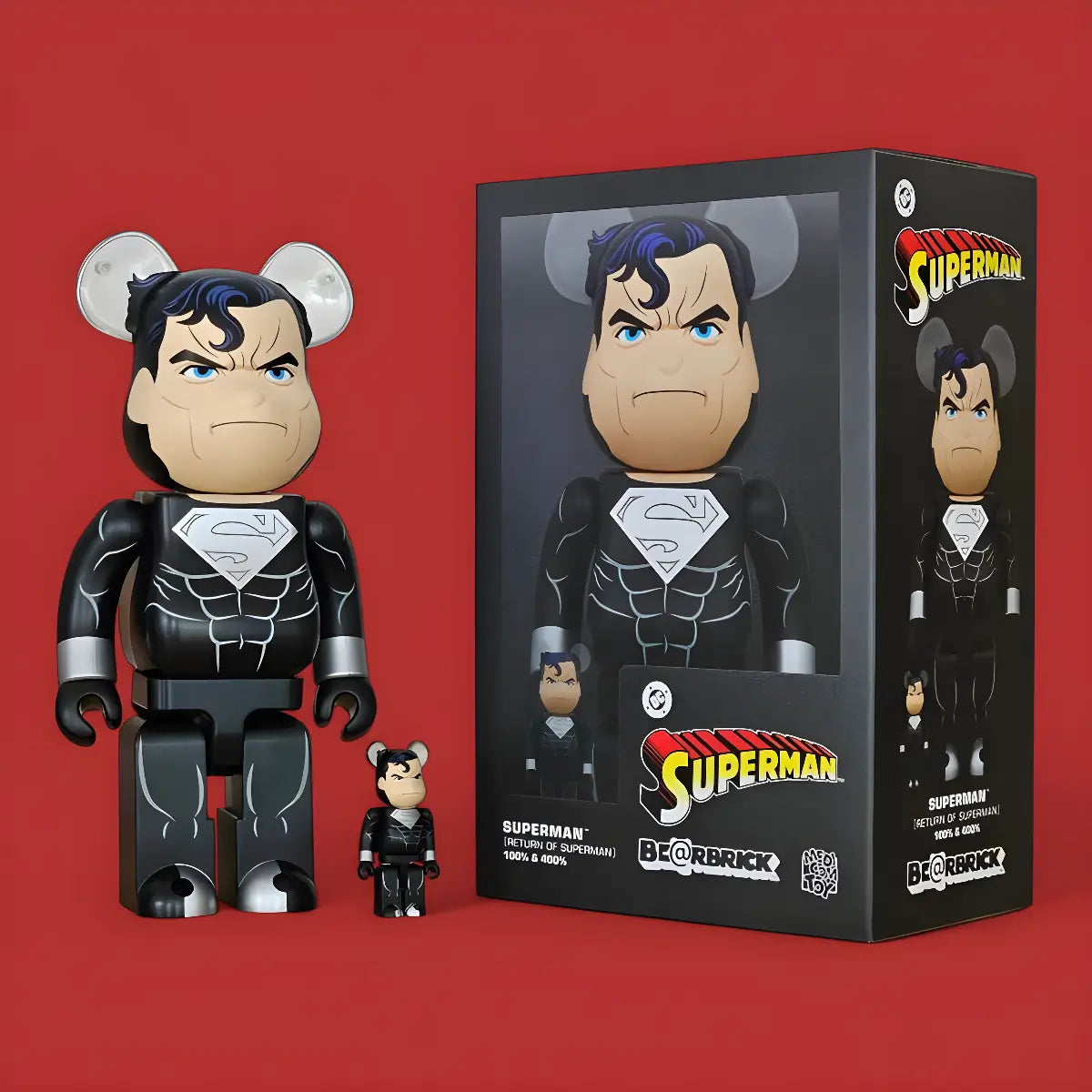 Bearbrick Superman [The Return of Superman Version] 100%+400% mit Verpackung