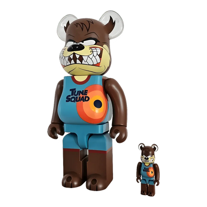 Bearbrick Tasmanian Devil 100%+400% schräg