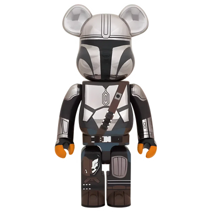 Bearbrick The Mandalorian Chrome Version 1000% Herstellerbild 1