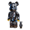 Bearbrick The Mandalorian Chrome Version 100%+400% schräg