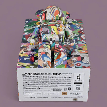 Bearbrick Tomokazu Matsuyama × PEANUTS 100%+400% Echtheitsmerkmale